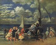 Pierre Renoir Return of a Boating Party oil on canvas